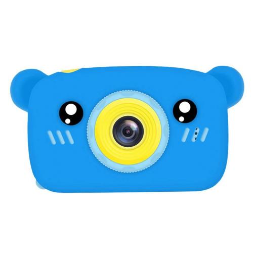 Дитячий цифровий фотоапарат Smart Kids KM-89 Teddy Full HD, 12 МП Блакитний + Карта пам'яті 32 ГБ