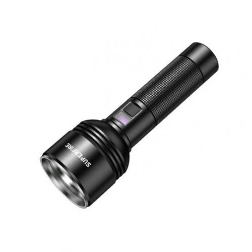 Ліхтар ручний акумуляторний SuperFire D18 3350 Lumen IP44 Black Ліхтар ручний акумуляторний SuperFire D18 3350 Lumen IP44 Black