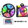 Стрічка світлодіодна з пультом Hoco DL30 RGB 4 м Чорний (2382866768)
