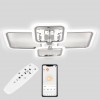 Стельова LED люстра Sunlight 5667/2+2 хром