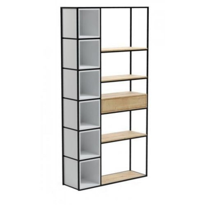 Стелаж для зберігання в стилі Loft NS-1720 2230x1090x350 мм Черный