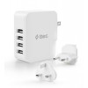 Мережевий зарядний пристрій Ttec Quattro Traveler 4хUSB 5.1A/25Вт White (2SC02BUK)
