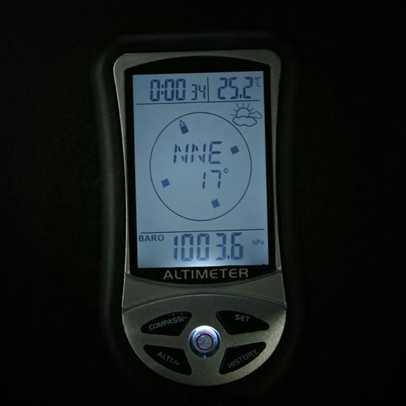 Багатофункціональний 8 в 1 електронний компас, альтиметр, барометр, термометр, висотомір Digital MT-501, з годинником, календарем, прогнозом погоди