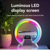 Настольна аккумуляторна смарт лампа із вбудованим аккумулятором UKC Smart RGB 15W Light Sound Machine Bluetooth Біла
