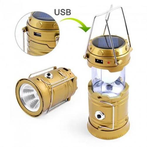 Ліхтарик акумуляторний кемпінговий із сонячною панеллю VI USB Powerbank лампа світлодіодна OR/MH/SH-5800T Ліхтарик акумуляторний кемпінговий із сонячною панеллю VI USB Powerbank лампа світлодіодна OR/MH/SH-5800T