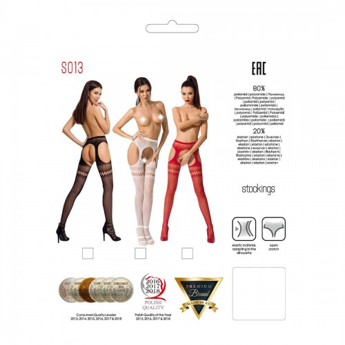 Еротичні колготки Passion S013 розмір універсальний Червоний (PSS013R) в інтернет супермаркеті PbayMarket!