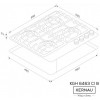 Варильна поверхня газова Kernau KGH 6463 CI B