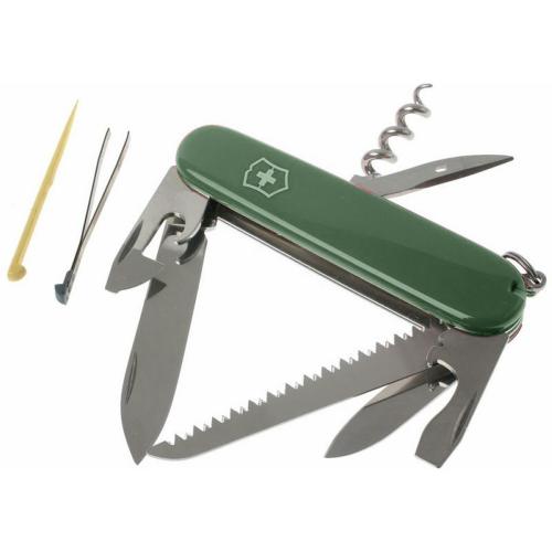 Складаний ніж Victorinox Camper 9 мм 13 функцій Зелений (1.3613.4) Складаний ніж Victorinox Camper 9 мм 13 функцій Зелений (1.3613.4)