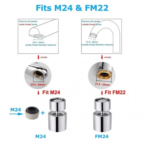 Економіка води аератор насадка на кран Fexible Tap 21/24 мм Сріблястий (hub_zxumqt) в інтернет супермаркеті PbayMarket!