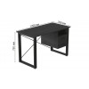 Письмовий стіл із ящиками Ferrum-decor Оскар 750x1400x700 метал Чорний ДСП Сосна Кембра 16 мм (OSK0066) в інтернет супермаркеті PbayMarket!