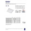 Точковий світильник Kanlux Katro 12x12x2 см Білий (Kan28946)
