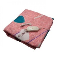 Простирадло з підігрівом Electric Blanket 7421 145х160 см Pink Heart Простирадло з підігрівом Electric Blanket 7421 145х160 см Pink Heart