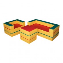 Комплект меблів-трансформер Tia-Sport Мати зелено-жовто-червоні (sm-0736)