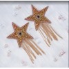 Пестис-зірки з бахромою JSY Nipple Sticker RT236112 Gold, стікери в інтернет супермаркеті PbayMarket!