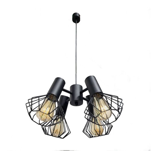 Люстра підвісна MSK Electric Diadem на чотири плафони Е27 NL 22153-4 BK