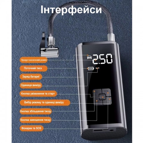 Акумуляторний насос-компресор Nectrinix PR-325 (101138)