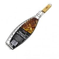 Решітка-гриль для риби Stenson MH-0918 51х31х12х1,5 см Решітка-гриль для риби Stenson MH-0918 51х31х12х1,5 см