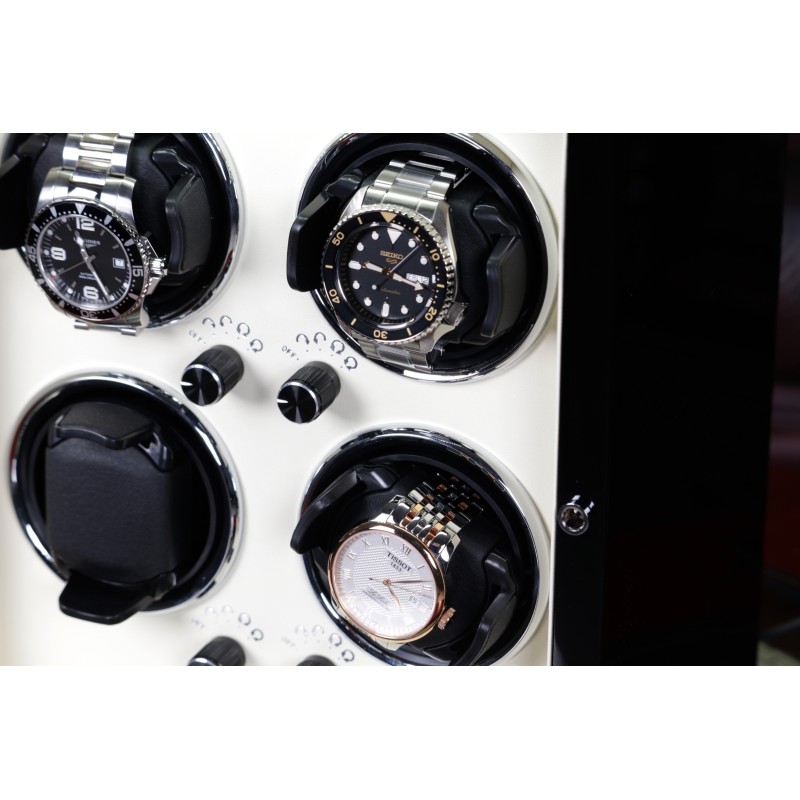 Скринька Salvadore для підзаводу 4 годинників S/452/BRW 4x4 Коричневий