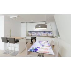 Наклейка вінілова на стіл Zatarga «Клематис та Глечики» 600х1200 мм Z180569st