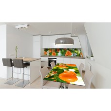 Наклейка вінілова на стіл Zatarga «Мандарини» 600х1200 мм Z180800st