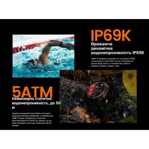 Смарт-годинник Kospet Tank T2 AMOLED Black (KTT0002BL) в інтернет супермаркеті PbayMarket!