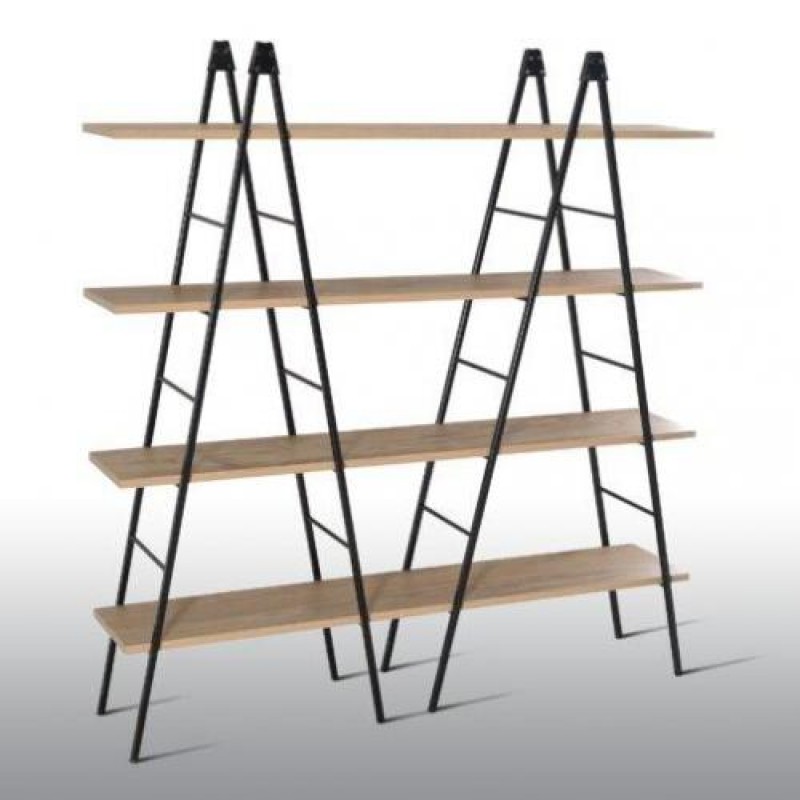 Стелаж для зберігання в стилі Loft Чорний NS-1847 1830x1400x300 мм