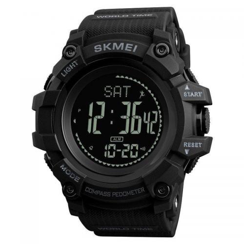 Cпортивний годинник Skmei 1356 Compass з компасом Чорний