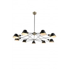 Люстра Laguna Lighting 426 120x100 см Чорно-латунний (42663-09)