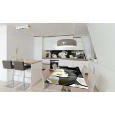 Наклейка вінілова на стіл Zatarga «Білі Калли» 600х1200 мм Z180658st