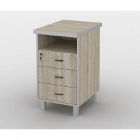 Тумба офісна Тиса Мебель ТМ-115 2 Сонома 76x60x40 см Тумба офісна Тиса Мебель ТМ-115 2 Сонома 76x60x40 см