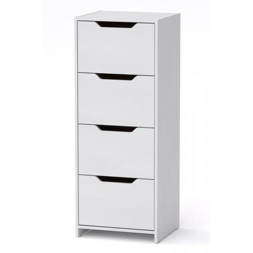 Високий комод Компанит С 48х42х123 см Альба білий Високий комод Компанит С 48х42х123 см Альба білий