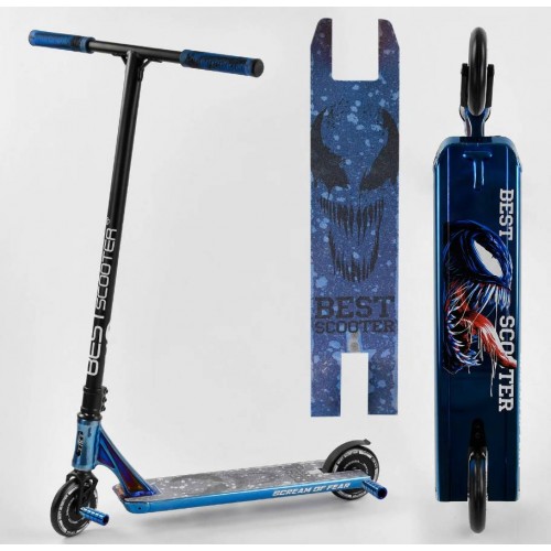 Самокат трюковий Best Scooter Simbiote HIC-система Пегі алюмінієвий диск та дека Black/Blue (102310) Самокат трюковий Best Scooter Simbiote HIC-система Пегі алюмінієвий диск та дека Black/Blue (102310)