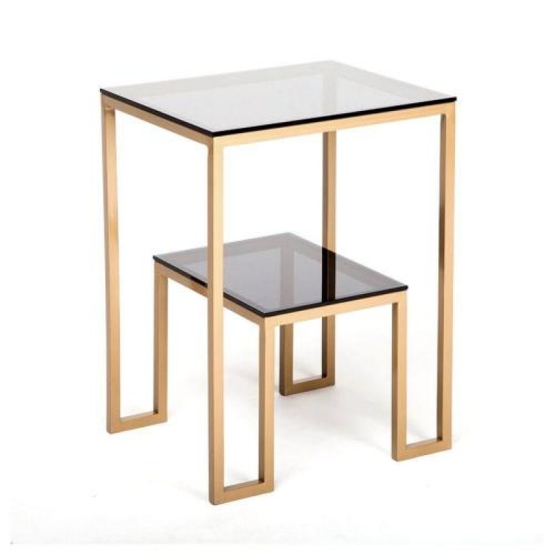 Кавовий журнальний столик у стилі Loft NS-541 630x500x500 мм Черный