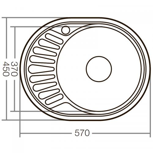 Мийка кухонна ZERIX Z5745-08-180D (ZX1593) в інтернет супермаркеті PbayMarket!