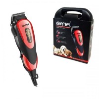 Професійна машинка для стрижки тварин зі сталевими лезами Gemei GM-1023 + ножиці та гребінець