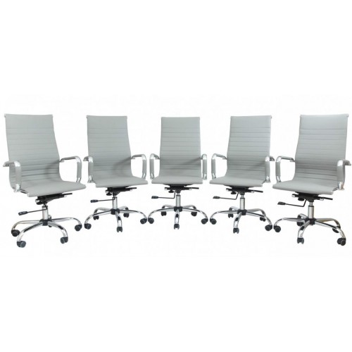 Офісне крісло керівника Richman Балі Хром DeepTilt Сіре Офісне крісло керівника Richman Балі Хром DeepTilt Сіре