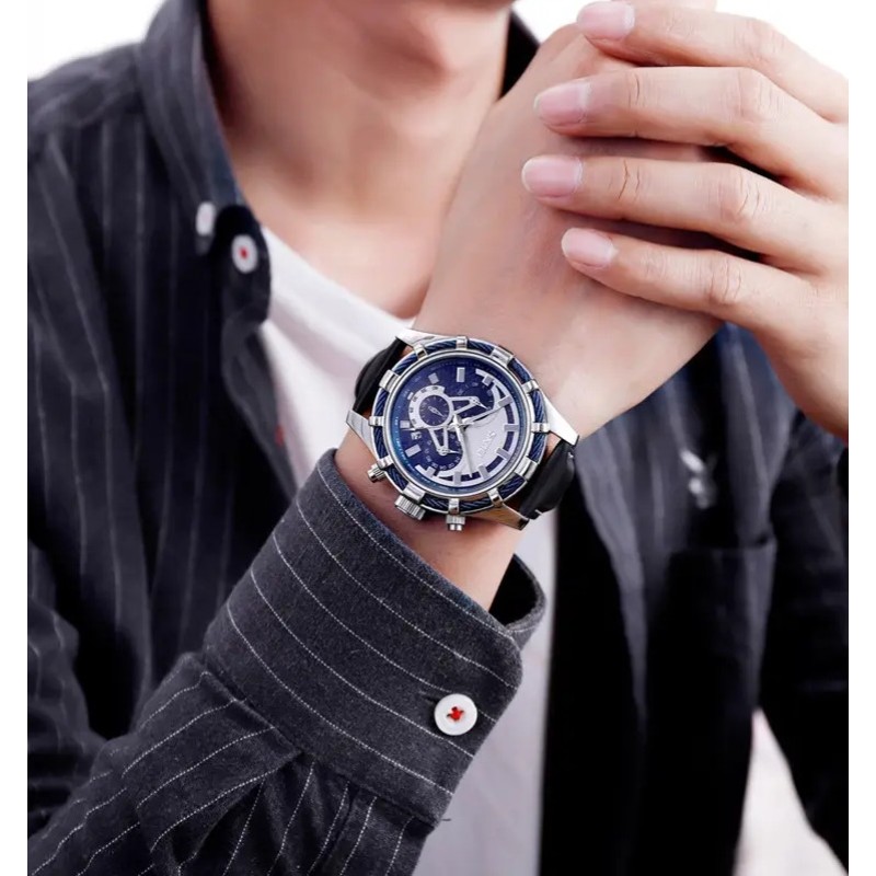 Чоловічий годинник Skmei 9189 Сріблястий