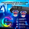 Лампа-нічник Digital 5 в 1 GGB RGB XXL з бездротовою зарядкою 15W та Bluetooth колонкою Чорний (NH-69)