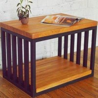 Кавовий журнальний столик у стилі Loft NS-653 630x600x400 мм Черный