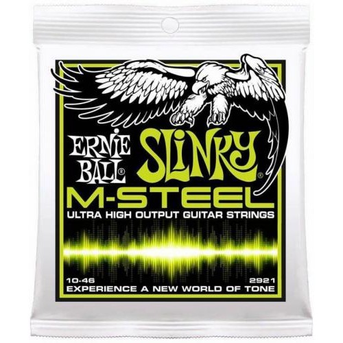 Струни для електрогітари 6 шт Ernie Ball 2921 M-Steel Regular Slinky Electric Guitar Strings 10/46 Струни для електрогітари 6 шт Ernie Ball 2921 M-Steel Regular Slinky Electric Guitar Strings 10/46