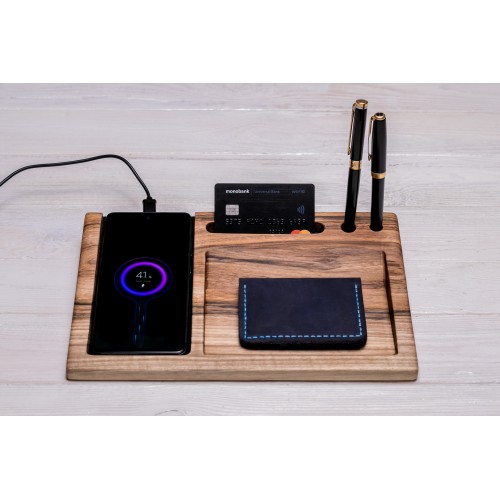 Підставка з дерева для гаджета QI ecoWalnut 270х180х33 мм