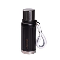 Термос з фліп кришкою та ремінцем YIWU Enjoy 600 мл Чорний (HP-14-9B)