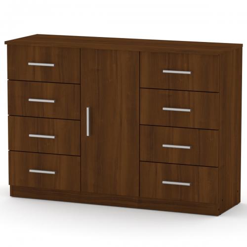 Комод Компаніт 8+1 Горіх екко (120х39х85 см)