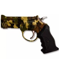 Газова запальничка No Brand Револьвер 10x8x1.5 см Камуфляж (DN32720)
