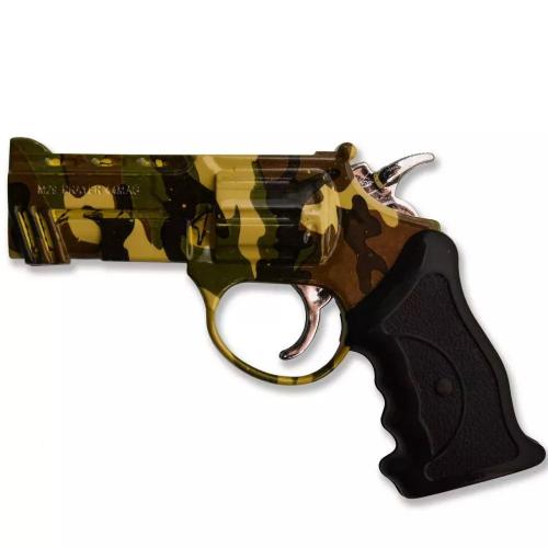 Газова запальничка No Brand Револьвер 10x8x1.5 см Камуфляж (DN32720) Газова запальничка No Brand Револьвер 10x8x1.5 см Камуфляж (DN32720)