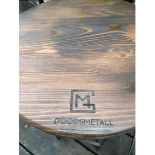 Барний стілець GoodsMetall у стилі ЛОФТ 750х300х300 мм Дублін