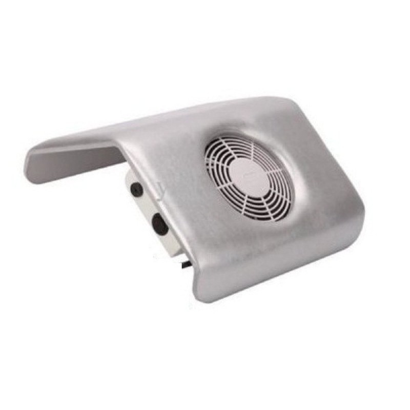 Витяжка для манікюру Nail Dust Collector вентилятор + 3 мішечки Сірий