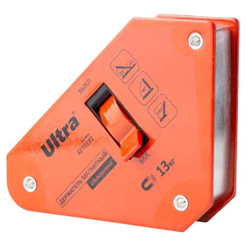 Тримач магнітний 13кг, що відключається 100×95×110мм (45,90,135°) ULTRA (4270122) Тримач магнітний 13кг, що відключається 100×95×110мм (45,90,135°) ULTRA (4270122)