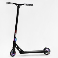 Самокат трюковий Best Scooter Freestyle Pro HIC-система пеги алюмінієвий диск та дека колеса PU Black (115640)