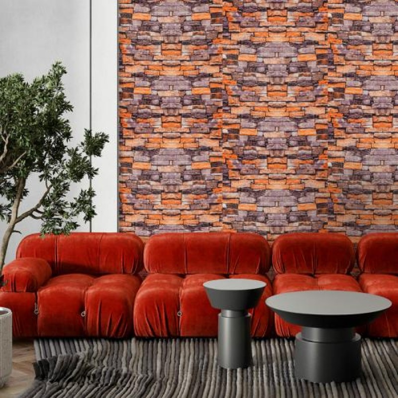 Самоклеюча 3D панель піщаник катеринослав цегла Sticker Wall 20000х700х3мм